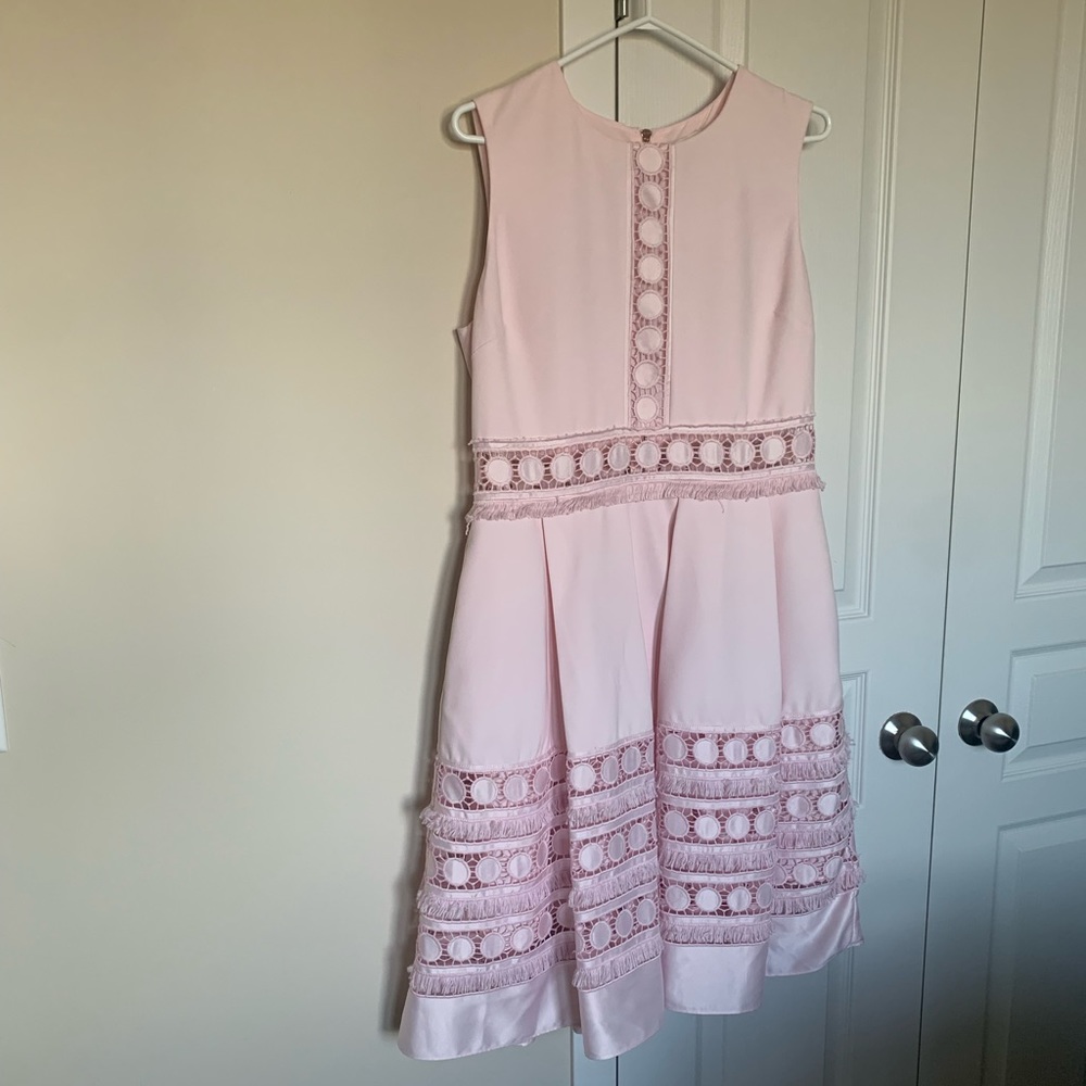Contrast Paneling Dress | Ted Baker | Nude Pink